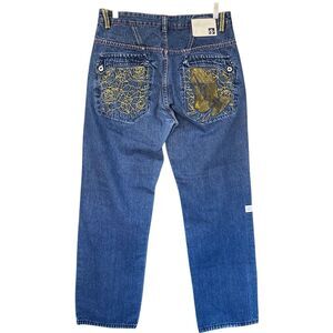 Blanco Label Jeans Mens 32x31 Cotton Embellished Praying Hands Y2K Skater Street